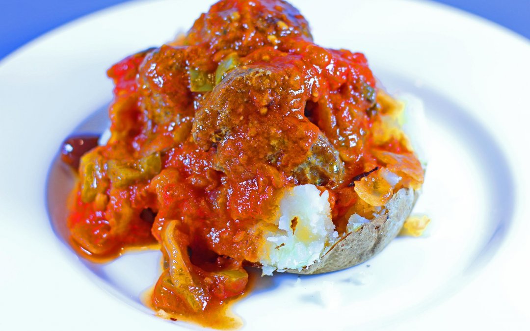 Meat Balls and Baked Potato…Really?