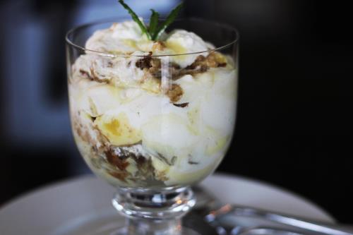 Peanut Butter and Roasted Banana Pudding