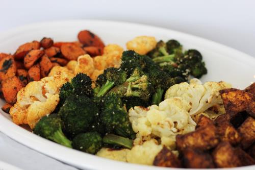 Spiced and Seasoned Roasted Veggie Platter