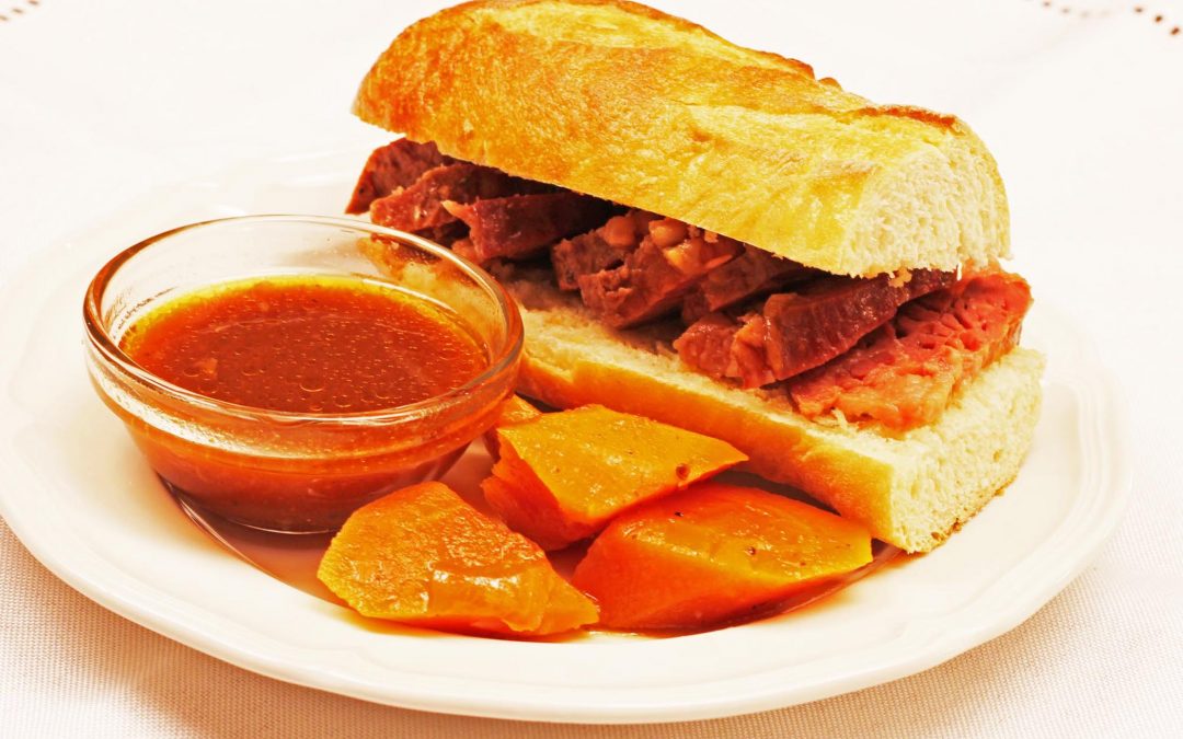 Corned Beef on a Baguette