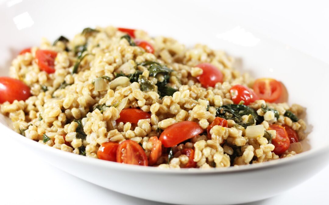 Warm Tuscan Farro Salad