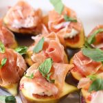 Black Fig with Balsamic Reduction and Prosciutto Ham