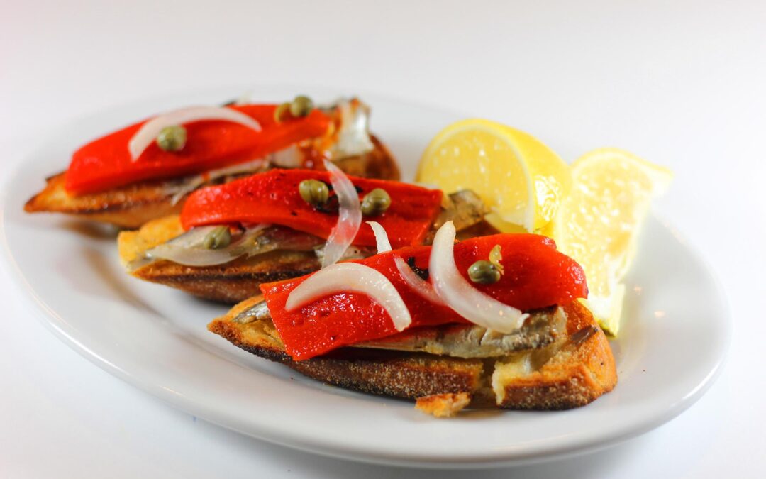 Piquillo Peppers an Sardine Tartines