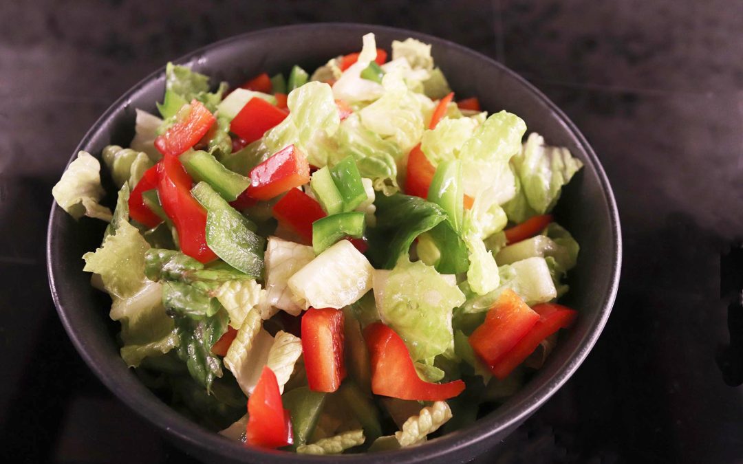 Romaine and Bell Pepper Salad