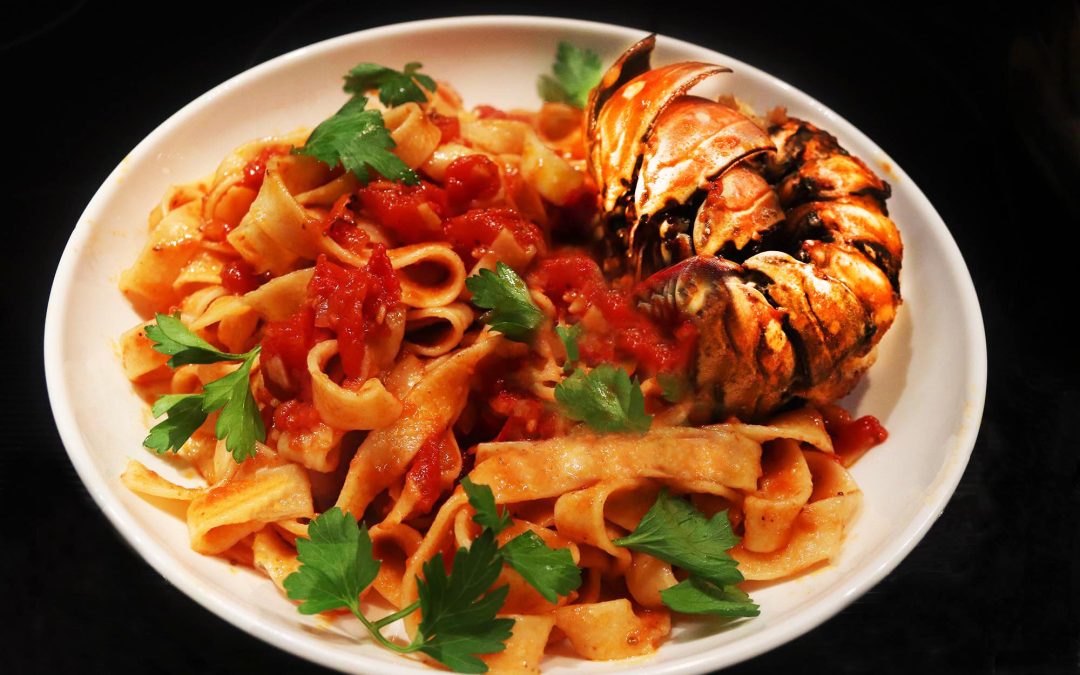 Lobster with Bloody Mary Linguini