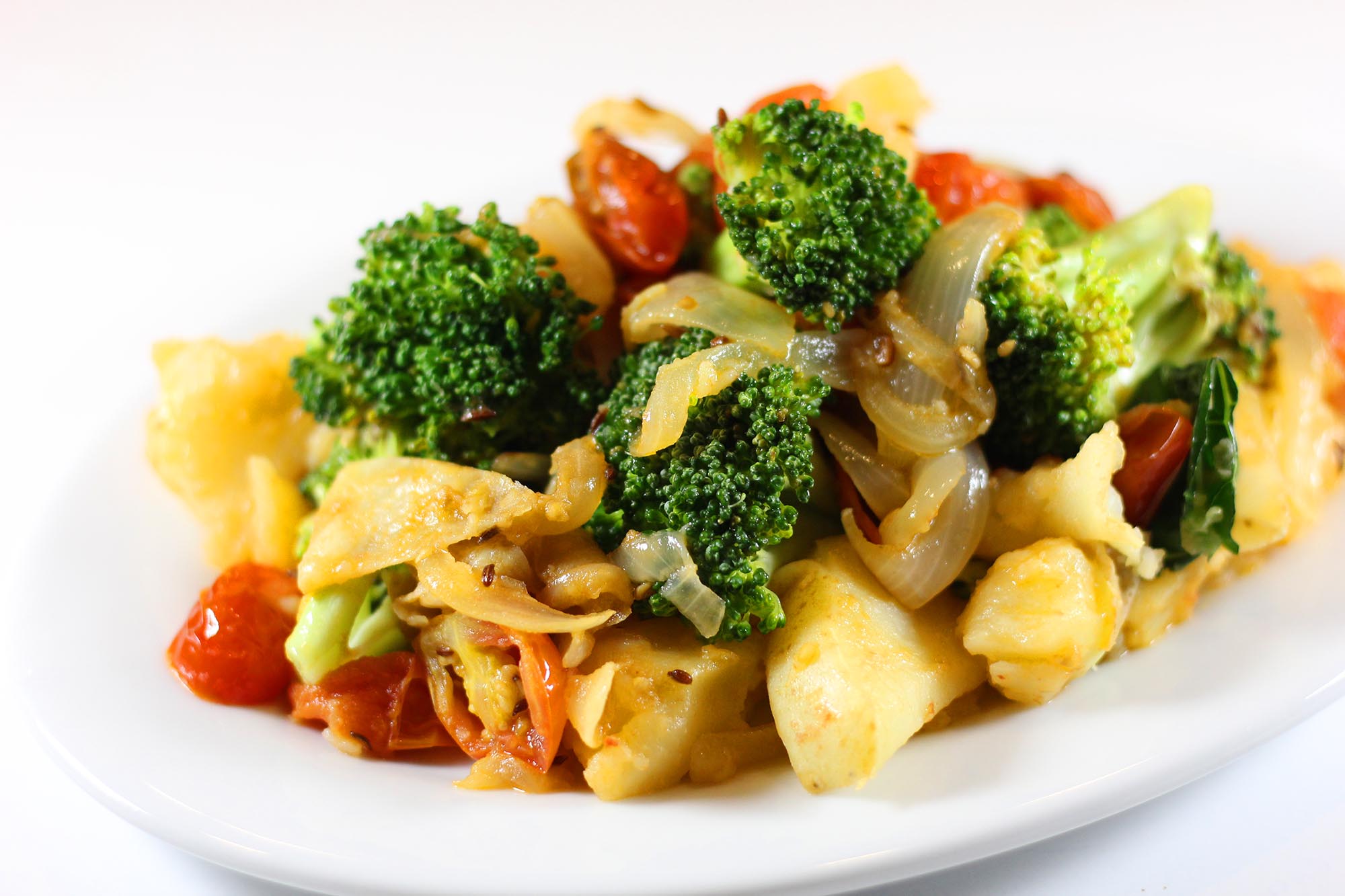 Aloo Broccoli Sabzi - Inspired Cuisine