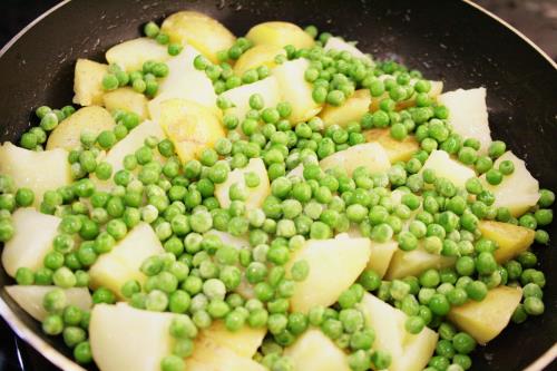 Boiled Potatoes, Butter and Peas - Inspired Cuisine