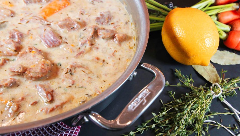 French Veal Stew (Blanquette de Veau) Inspired Cuisine