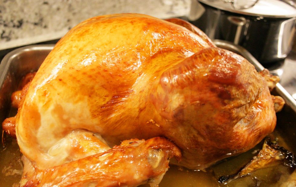 Roast Turkey with Bread, Mushroom and Sage Stuffing Inspired Cuisine