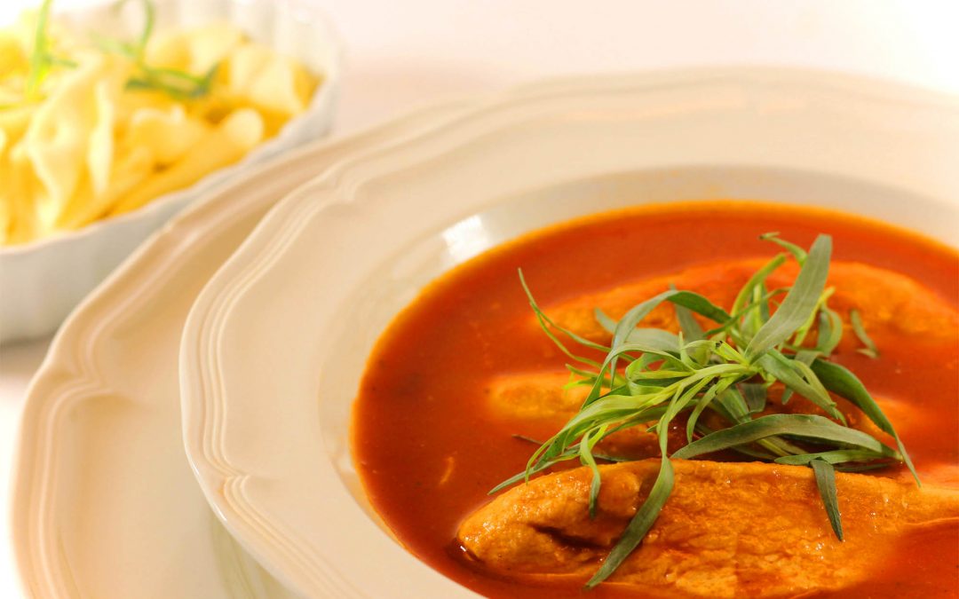 French Tarragon Chicken with White Wine Tomato Sauce Inspired Cuisine