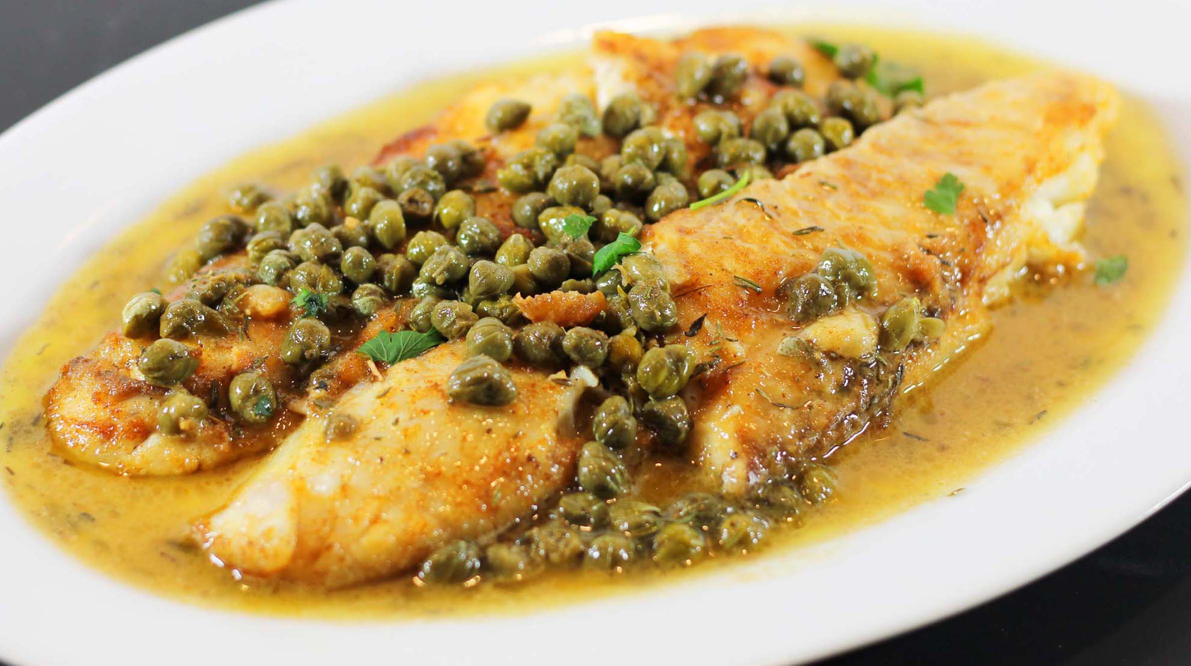 Sole with LemonCaper Sauce Inspired Cuisine