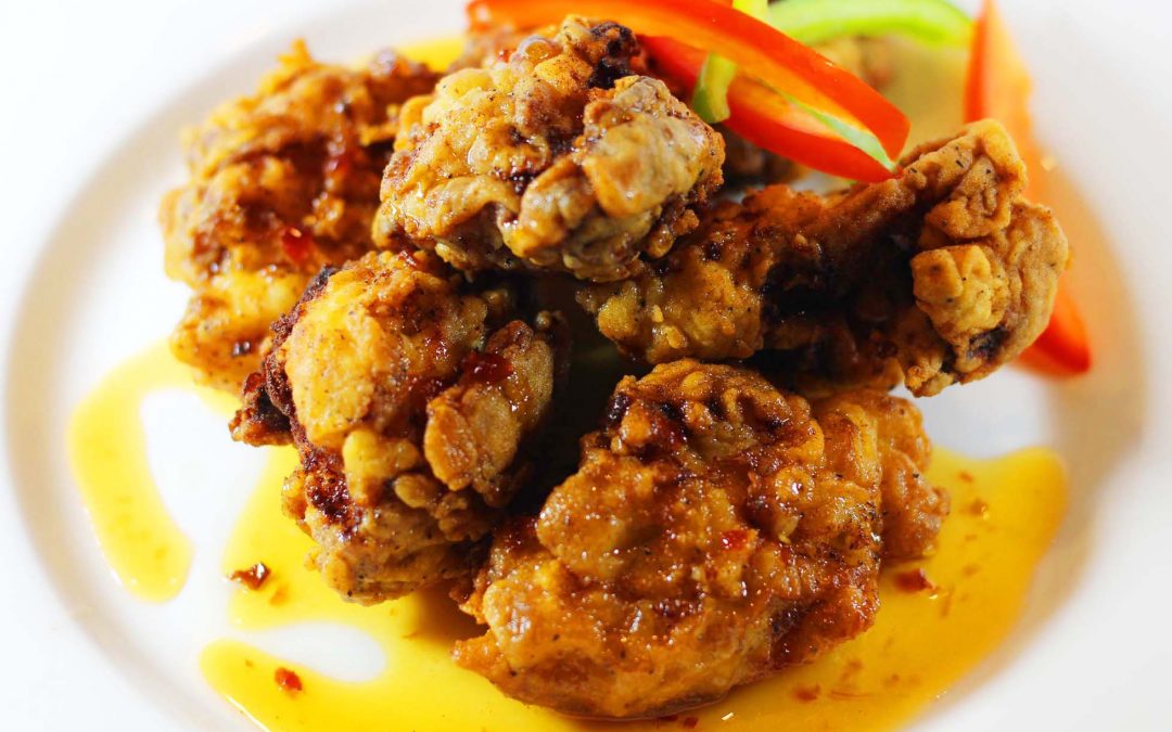 Fried Chicken with Honey, Chili and Lime Sauce
