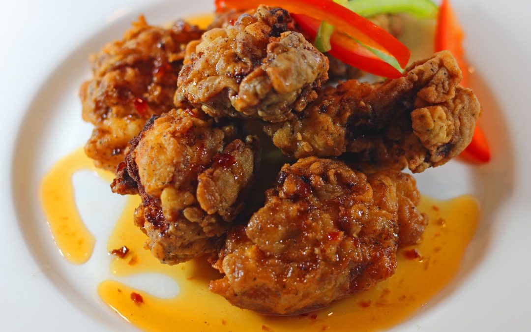 Fried Chicken with Honey, Chilli and Lime Sauce