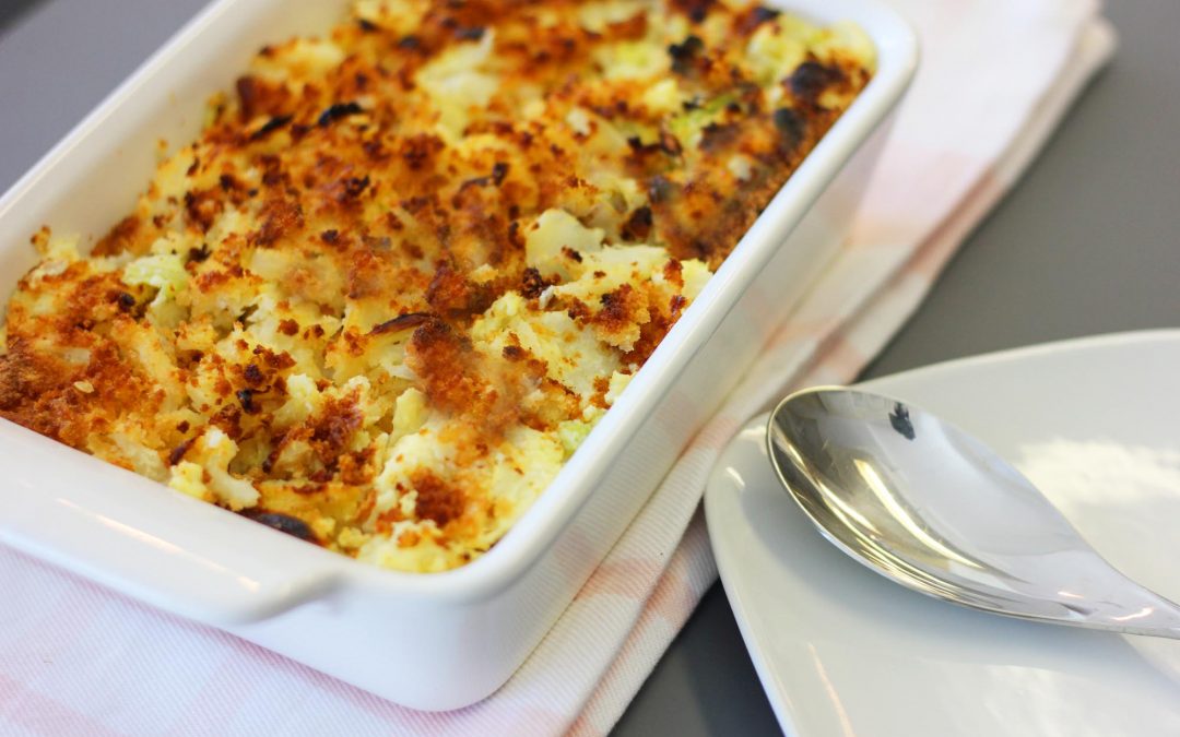 Savoy and Cauliflower Gratin