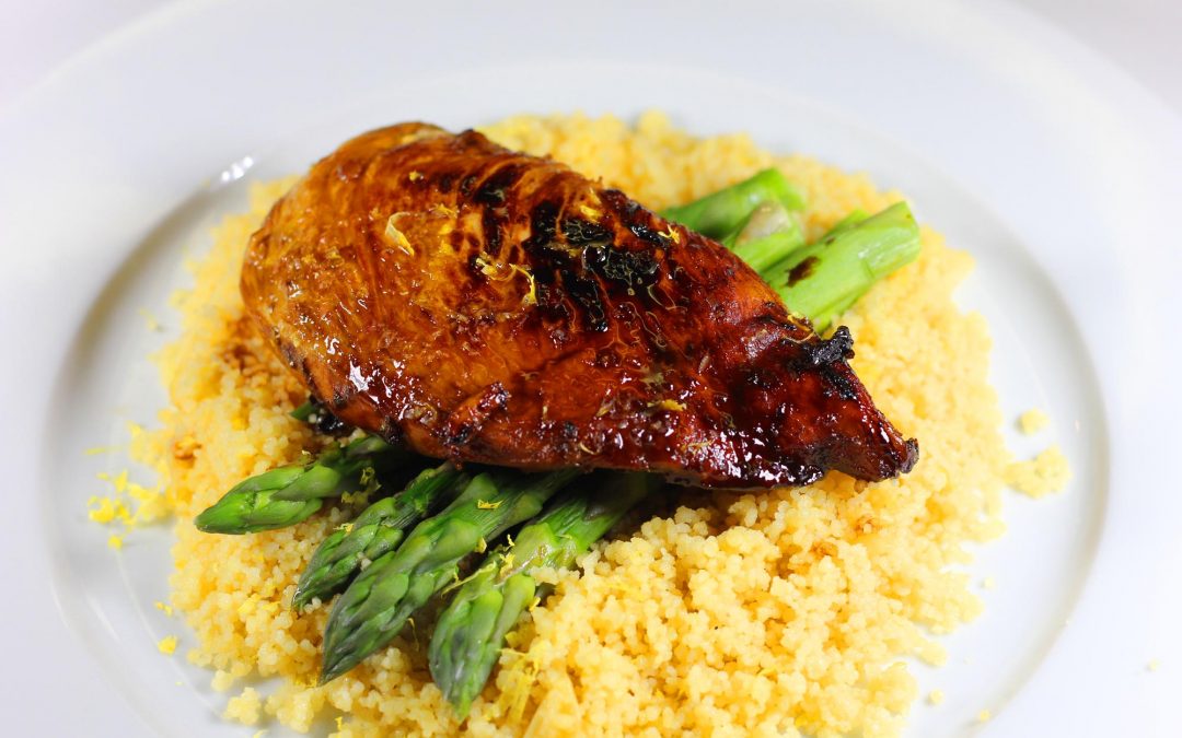 Balsamic Chicken with Garlic Couscous