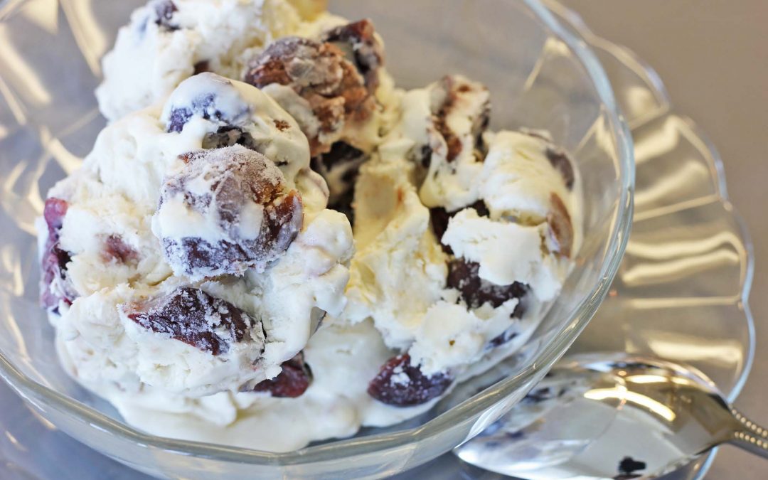 Cherries ‘n Whipped Cream Ice Cream
