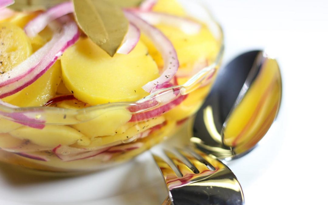 Simple Warm Potato and Onion Salad