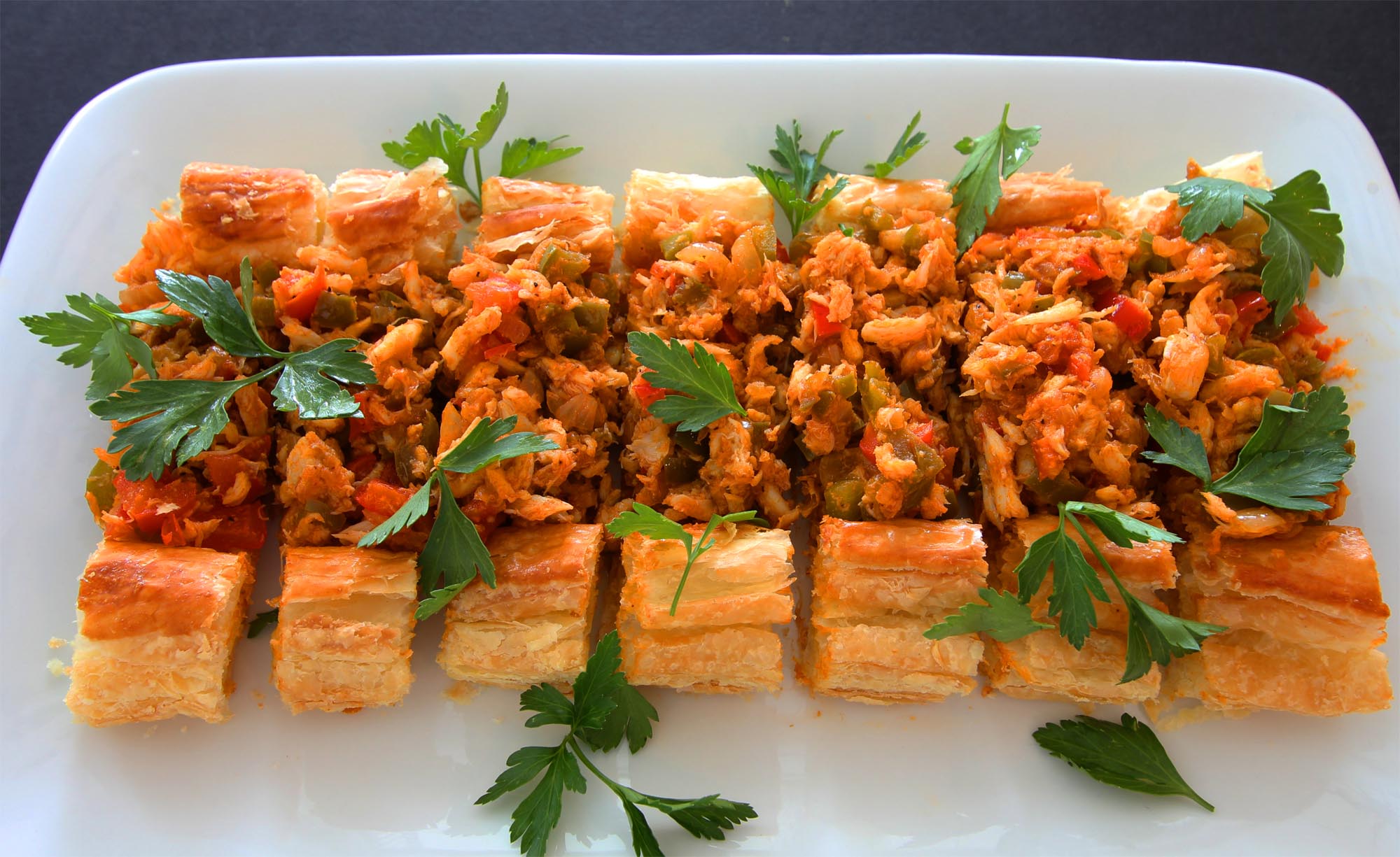 Spicy Open Faced Crab Empanadas Inspired Cuisine