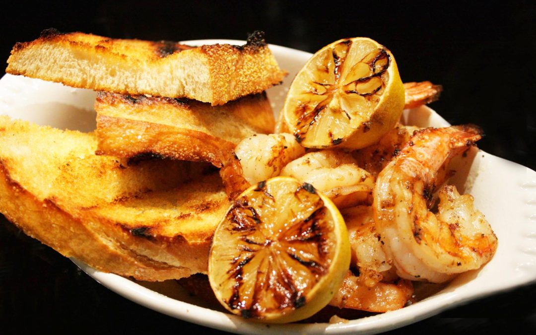 Grilled Shrimp with Old Bay and Garlic Aioli