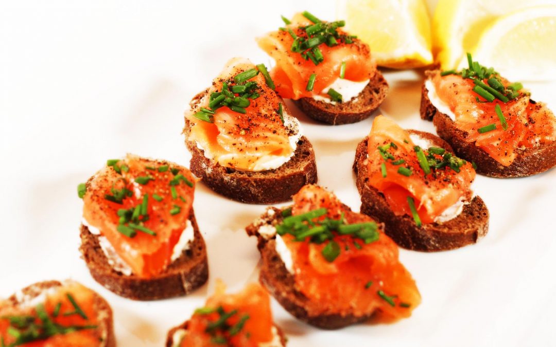 Smoked Salmon on Pumpernickel