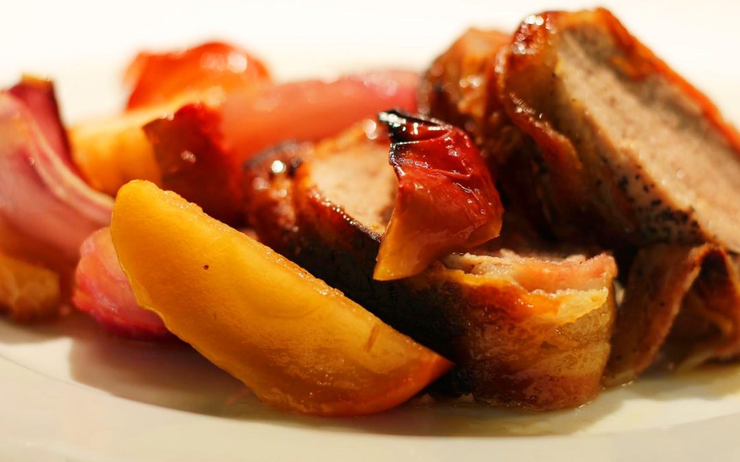 Maple Glazed Bacon Wrapped Pork Tenderloin