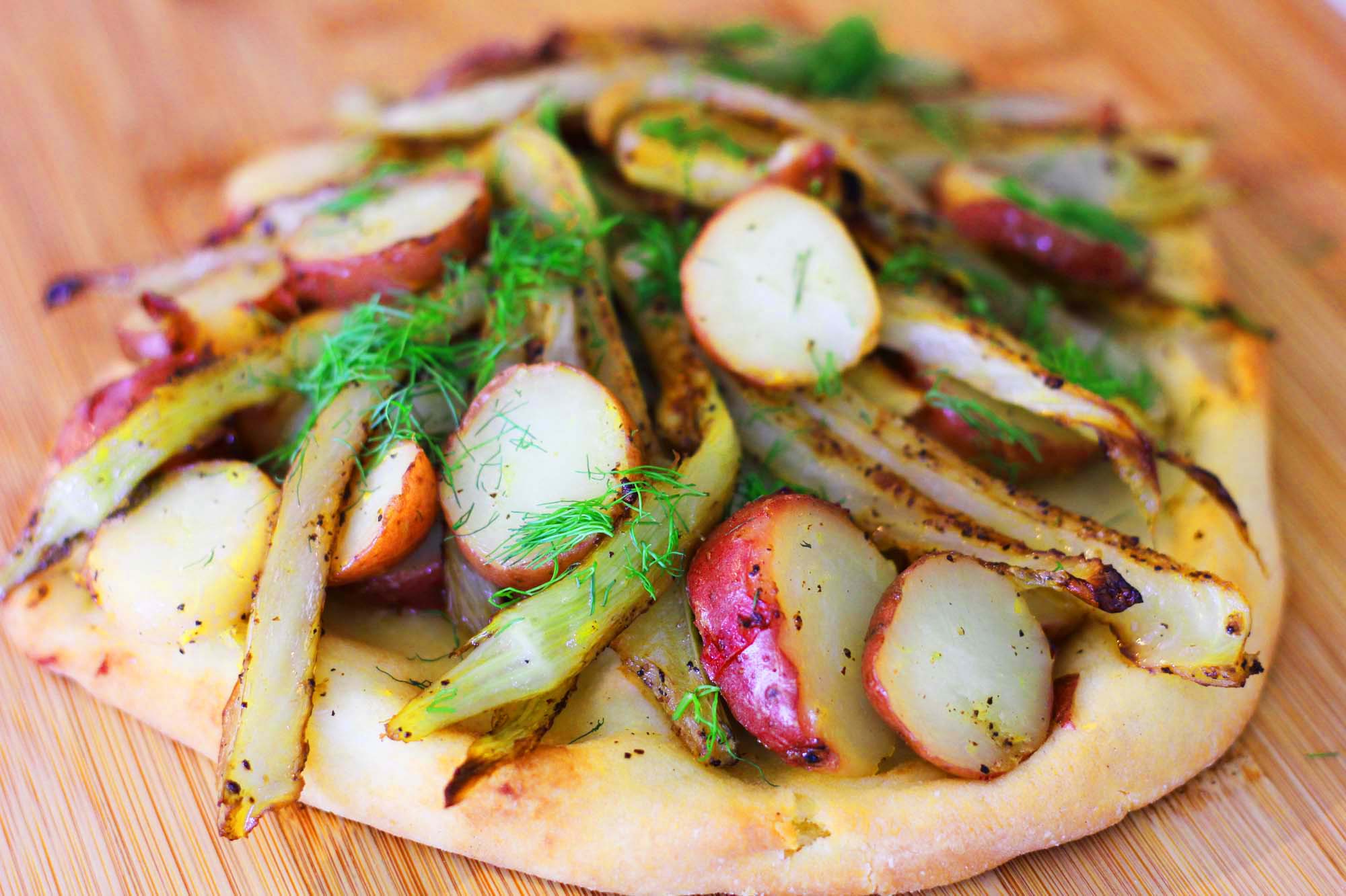 Potato Fennel Pizza - Inspired Cuisine