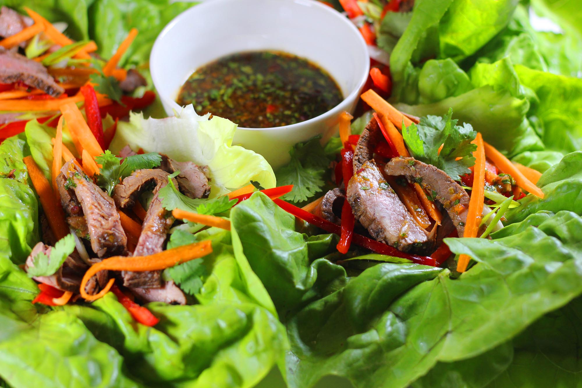 Thai Beef Lettuce Wraps - Inspired Cuisine