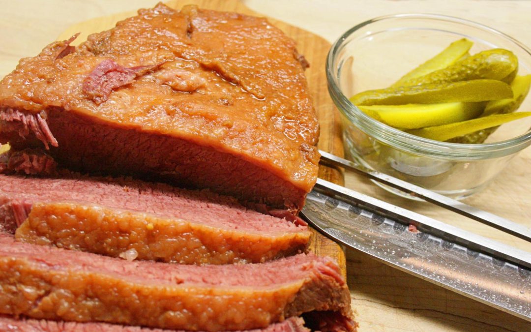 Corned Beef, Potatoes and Pickles