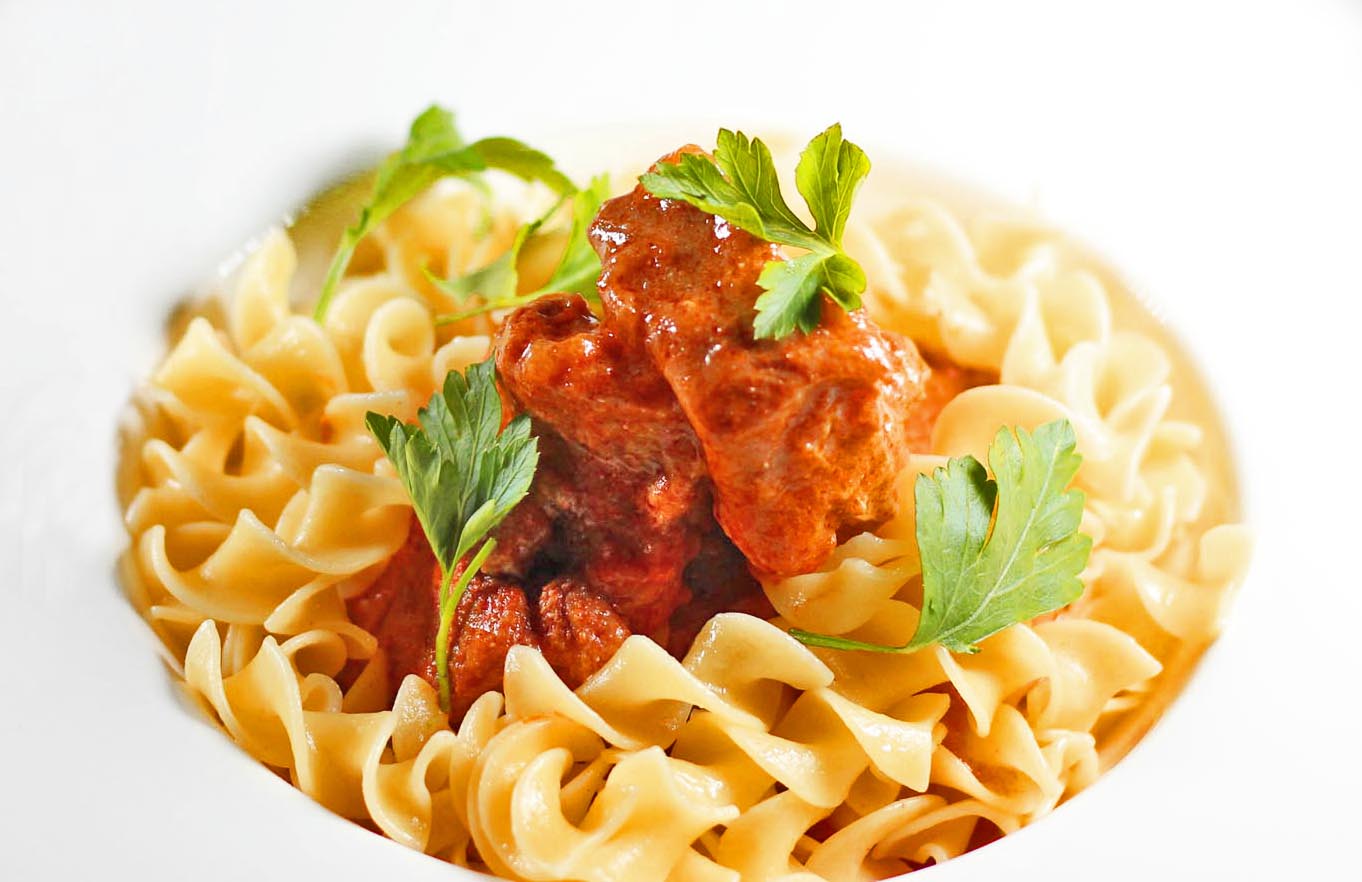 "Fancy" Veal Paprikash Inspired Cuisine