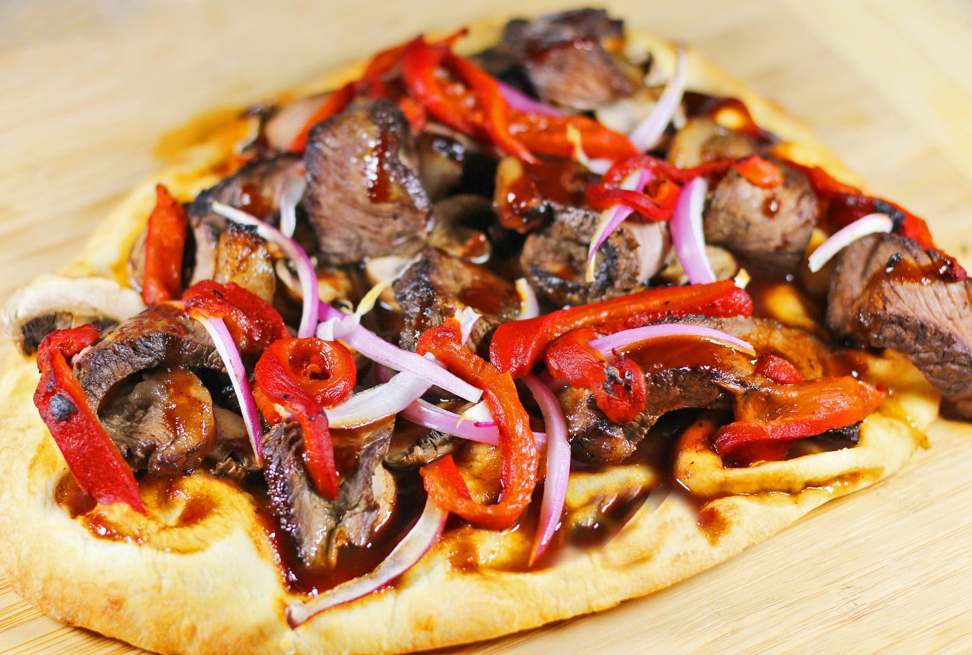 Steak Pizza Inspired Cuisine