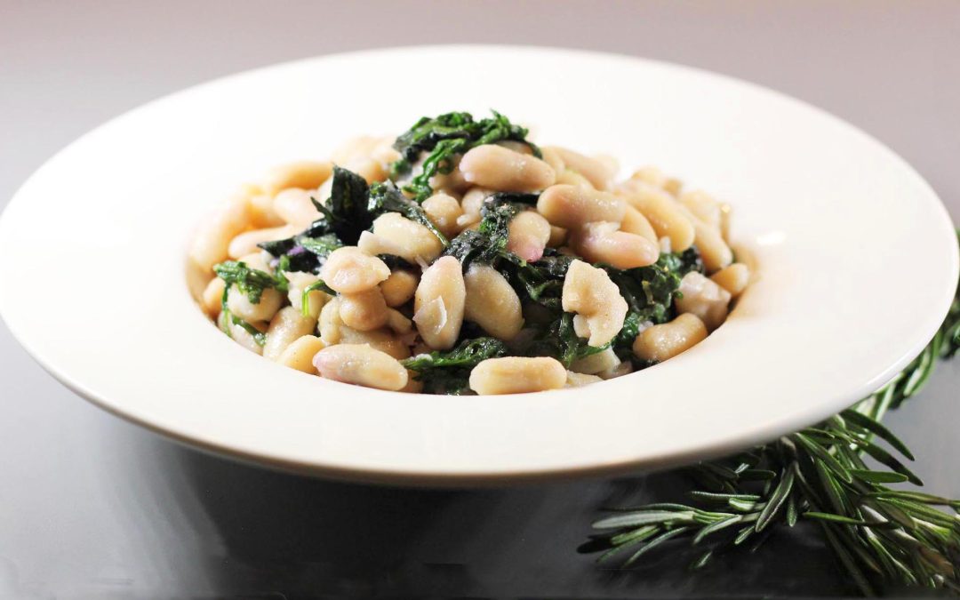 White Cannellini Beans, Spinach, Rosemary, Garlic and Lemon
