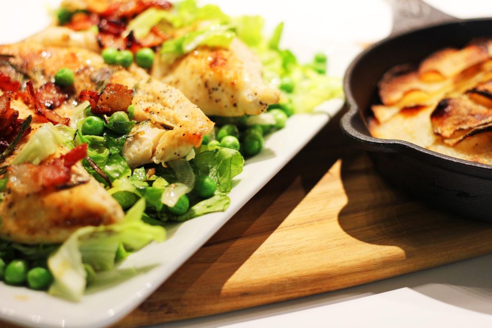 Golden Pan Seared Rosemary Chicken Inspired Cuisine