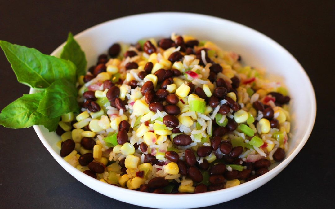 Black Bean, Corn and Rice Salad