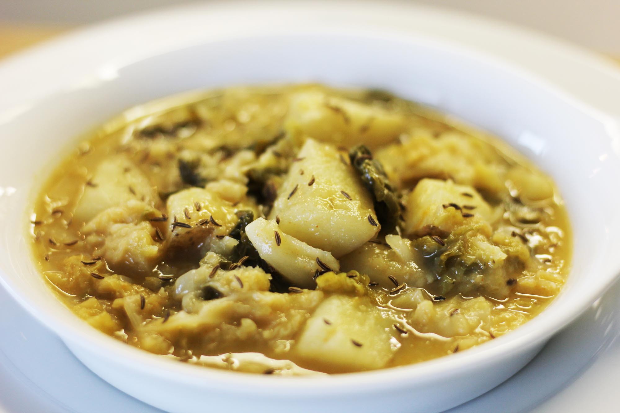 Rustic Savoy Cabbage and Potatoes - Inspired Cuisine