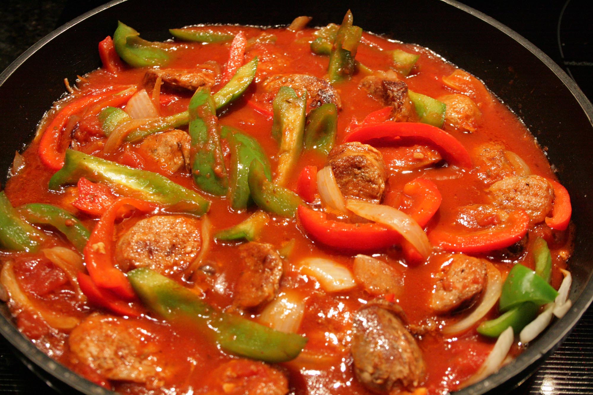 Quick Sausage and Pepper Fry - Inspired Cuisine
