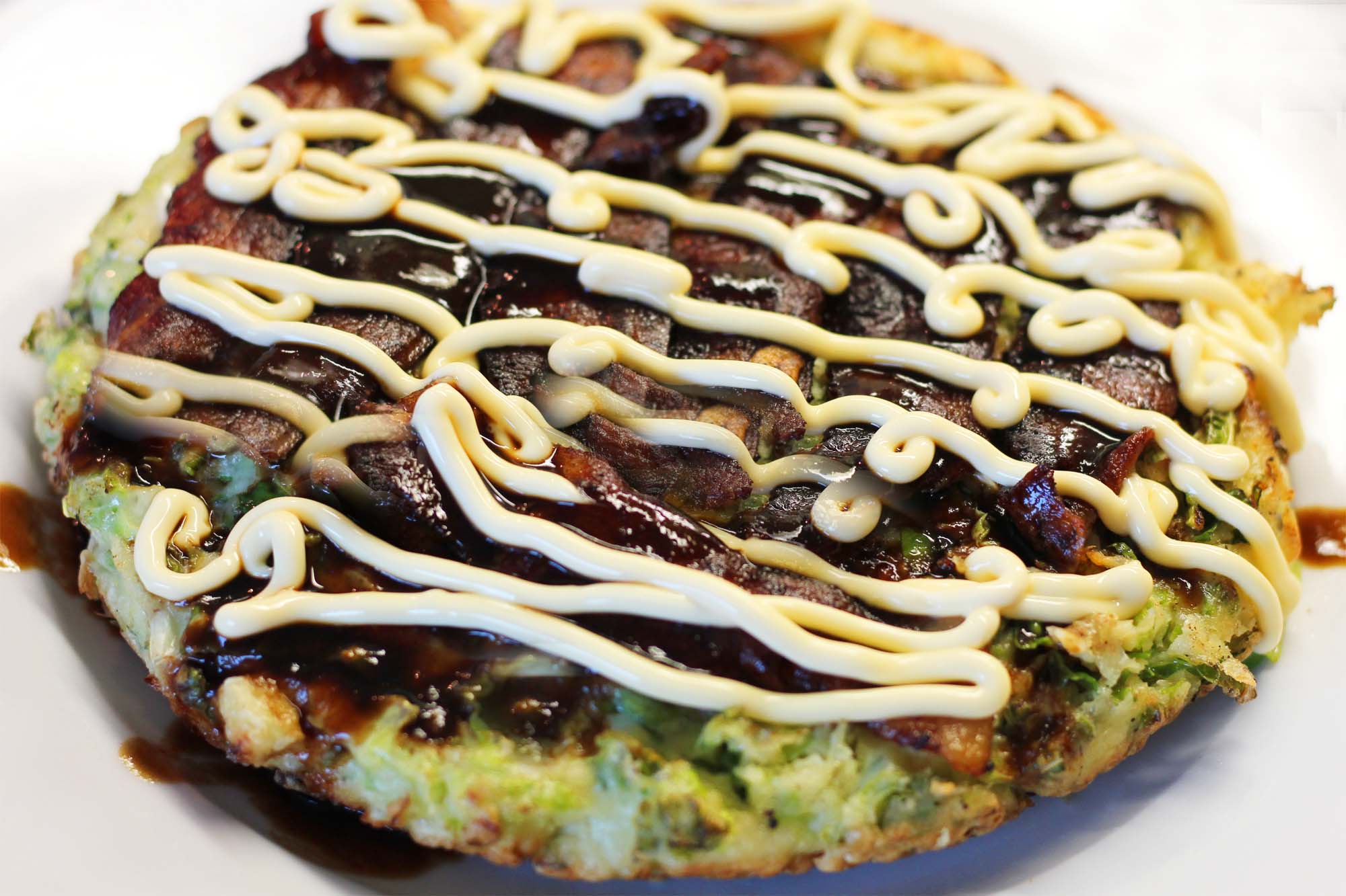 Okonomiyaki - Japanese Savory Cabbage Pancake - Inspired Cuisine