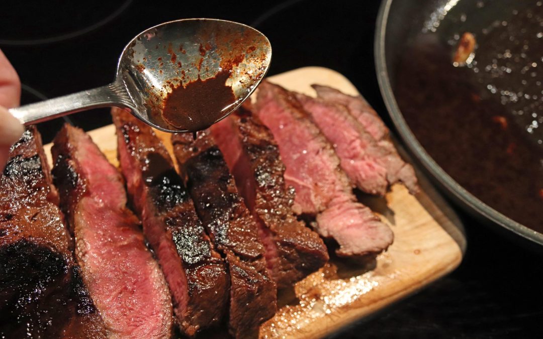 Tender Flat Iron Steak with Delicious Pan Sauce