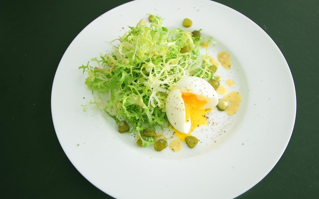 Frisee Salad with Perfect Soft Boiled Egg