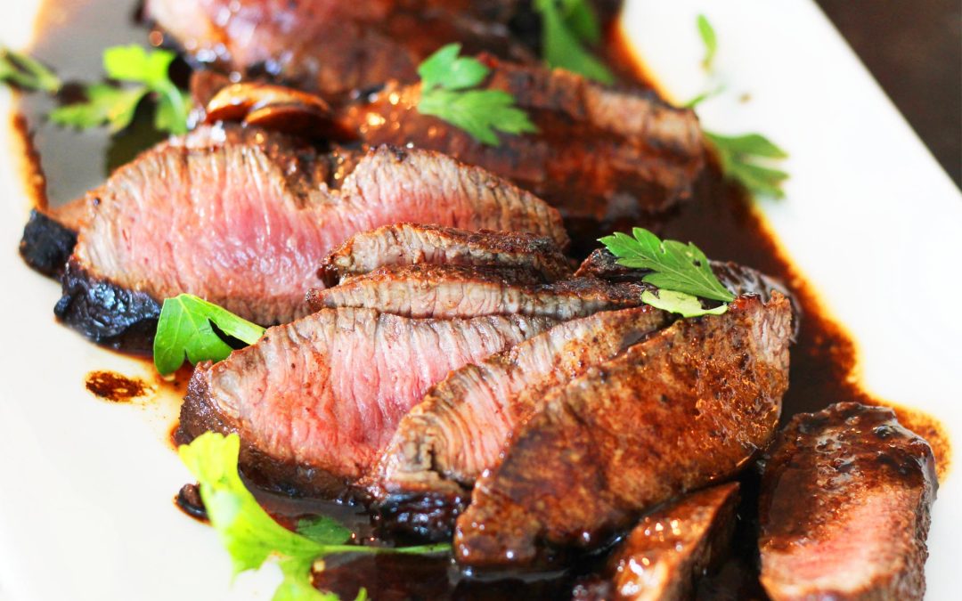 Tender Flat Iron Steak with Delicious Pan Sauce