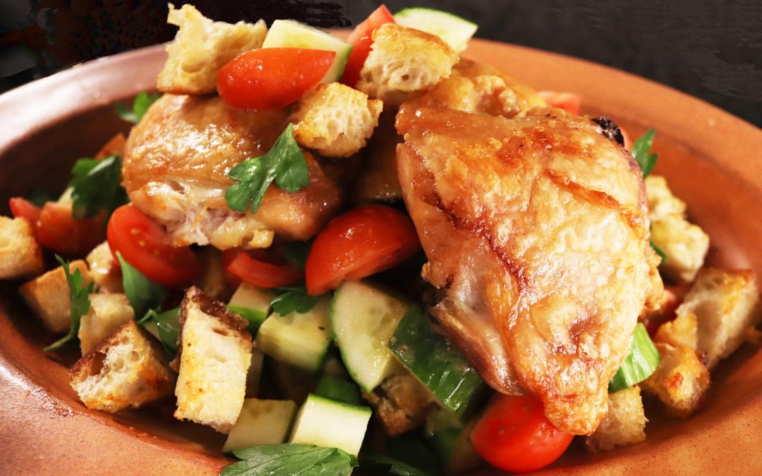 Sheet Pan Chicken and Panzanella Salad