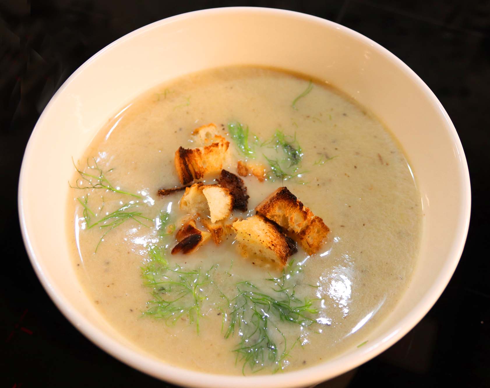 Charred Fennel Soup - Inspired Cuisine