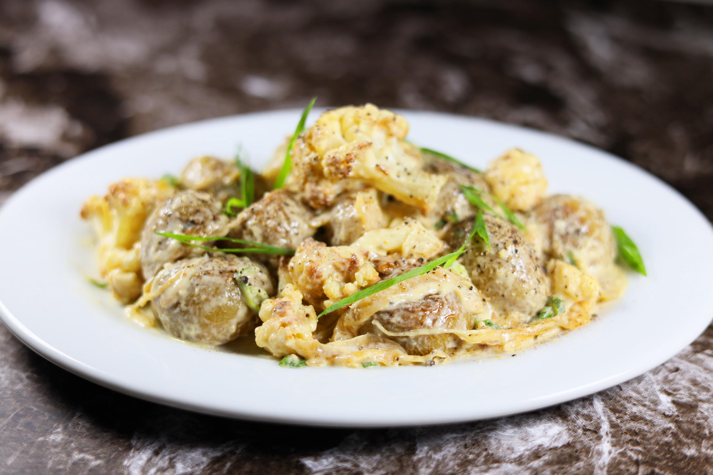 Roasted Potato and Cauliflower Salad - Inspired Cuisine