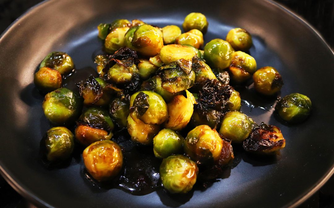 Char Siu Roasted Baby Brussels Sprouts