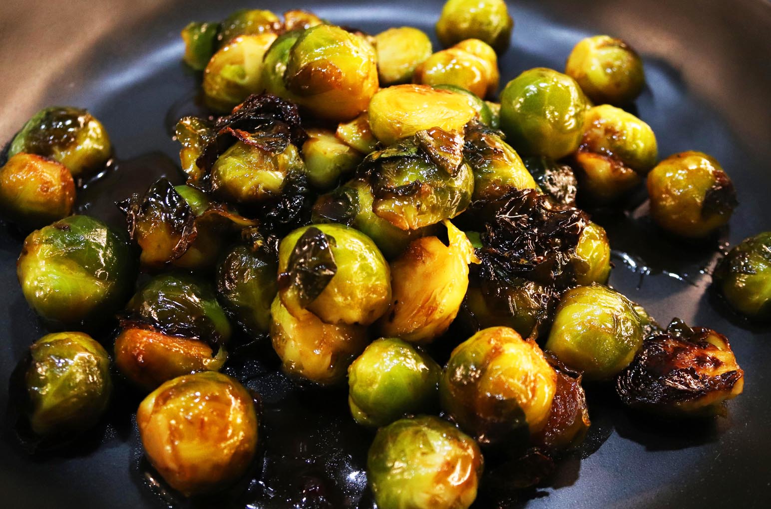 Char Siu Roasted Baby Brussels Sprouts - Inspired Cuisine