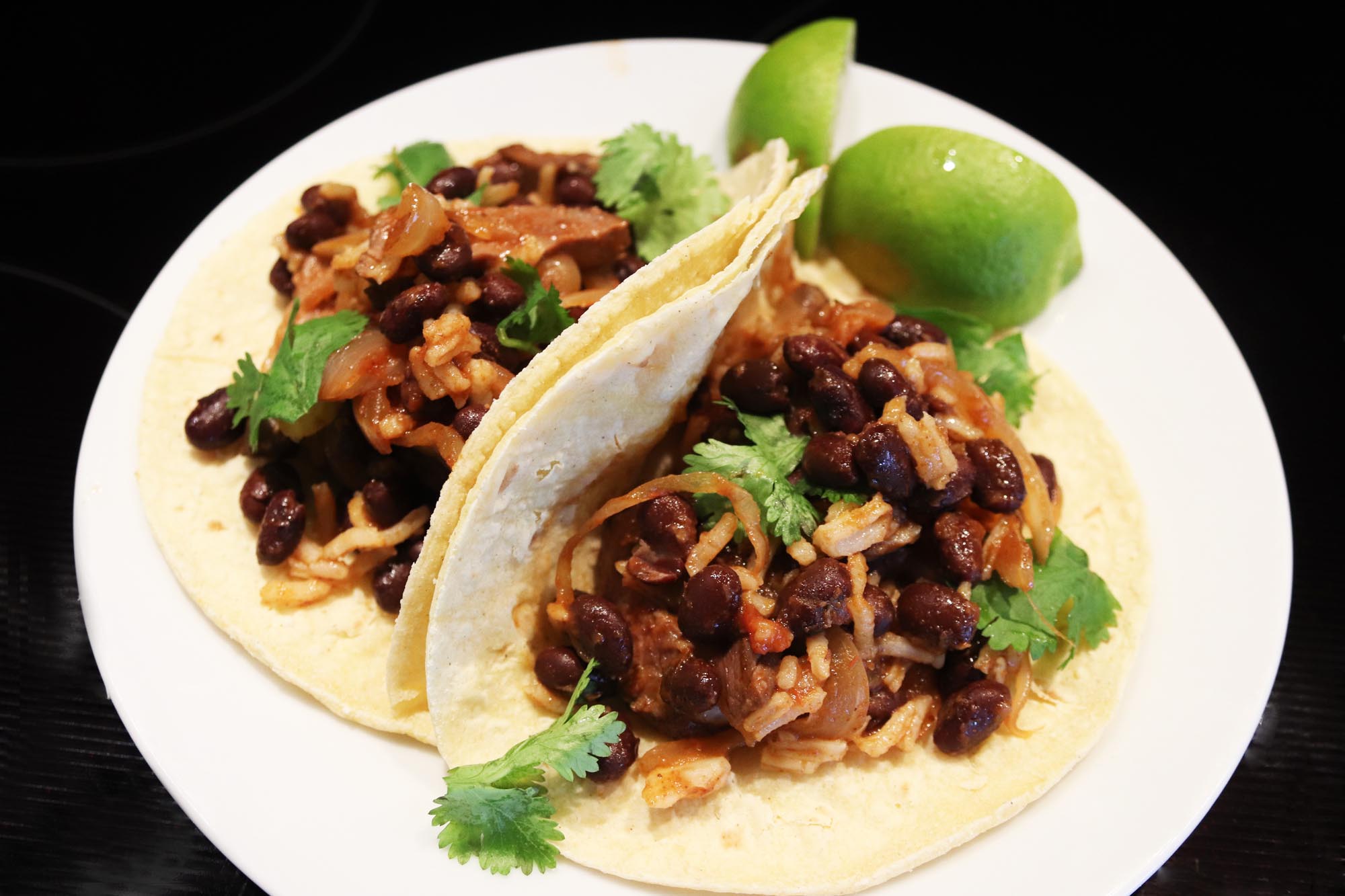 Black Bean, Rice and Beef Tacos - Inspired Cuisine