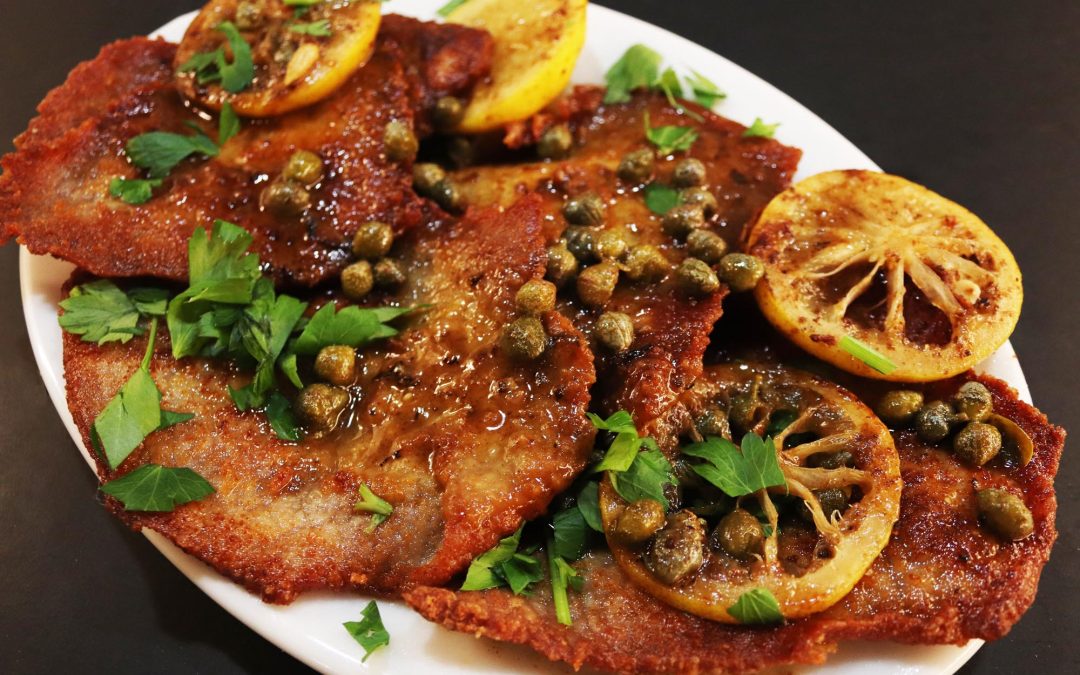 Veal Piccata with Brown Butter Miso Sauce