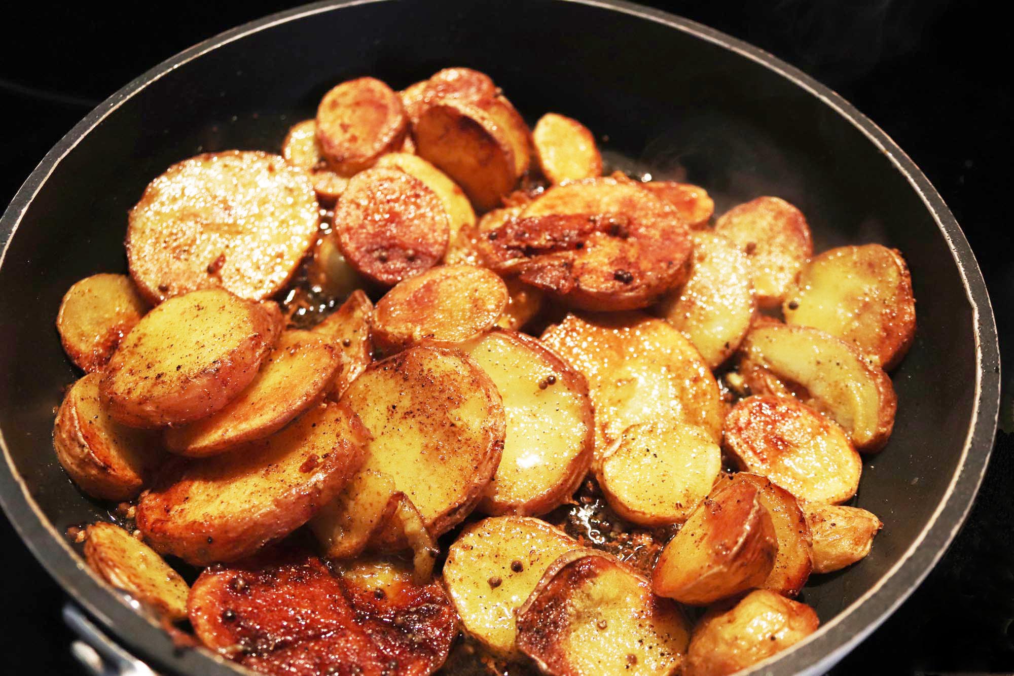 Indian Pan Fried Potatoes - Inspired Cuisine