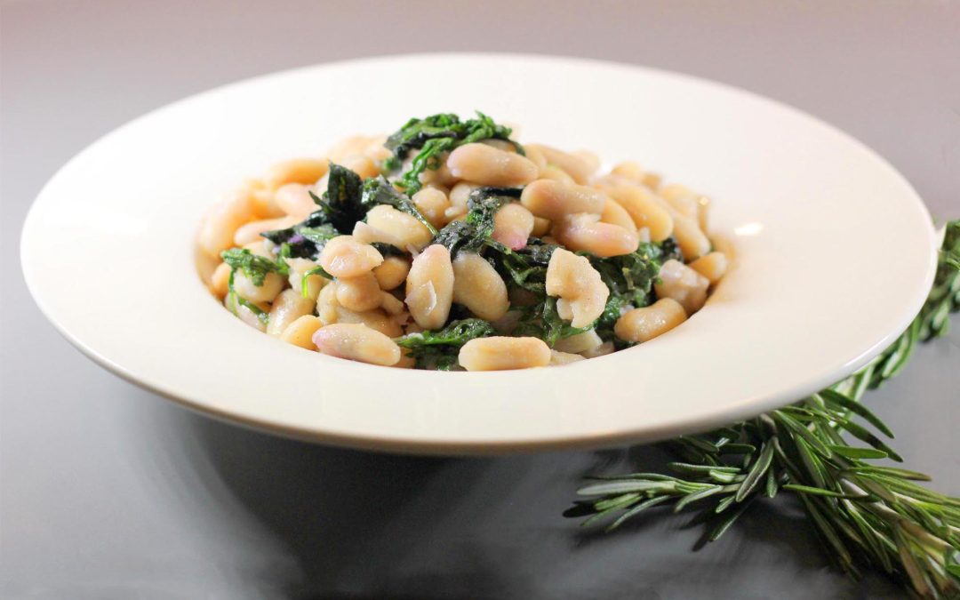 White Cannellini Beans, Spinach, Rosemary, Garlic and Lemon