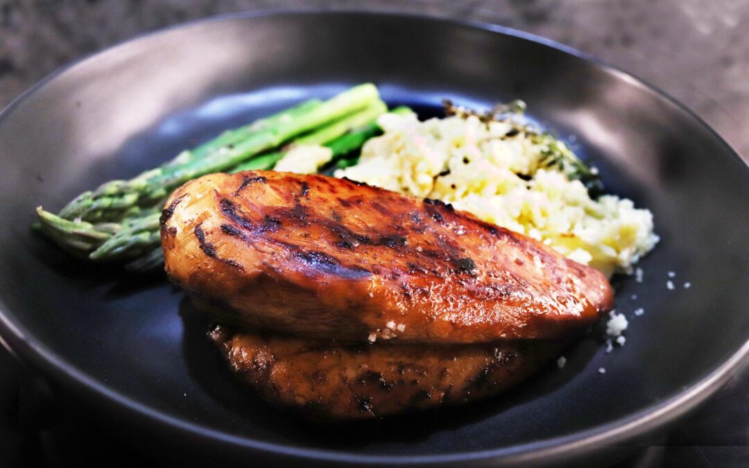 Balsamic Chicken with Garlic Couscous