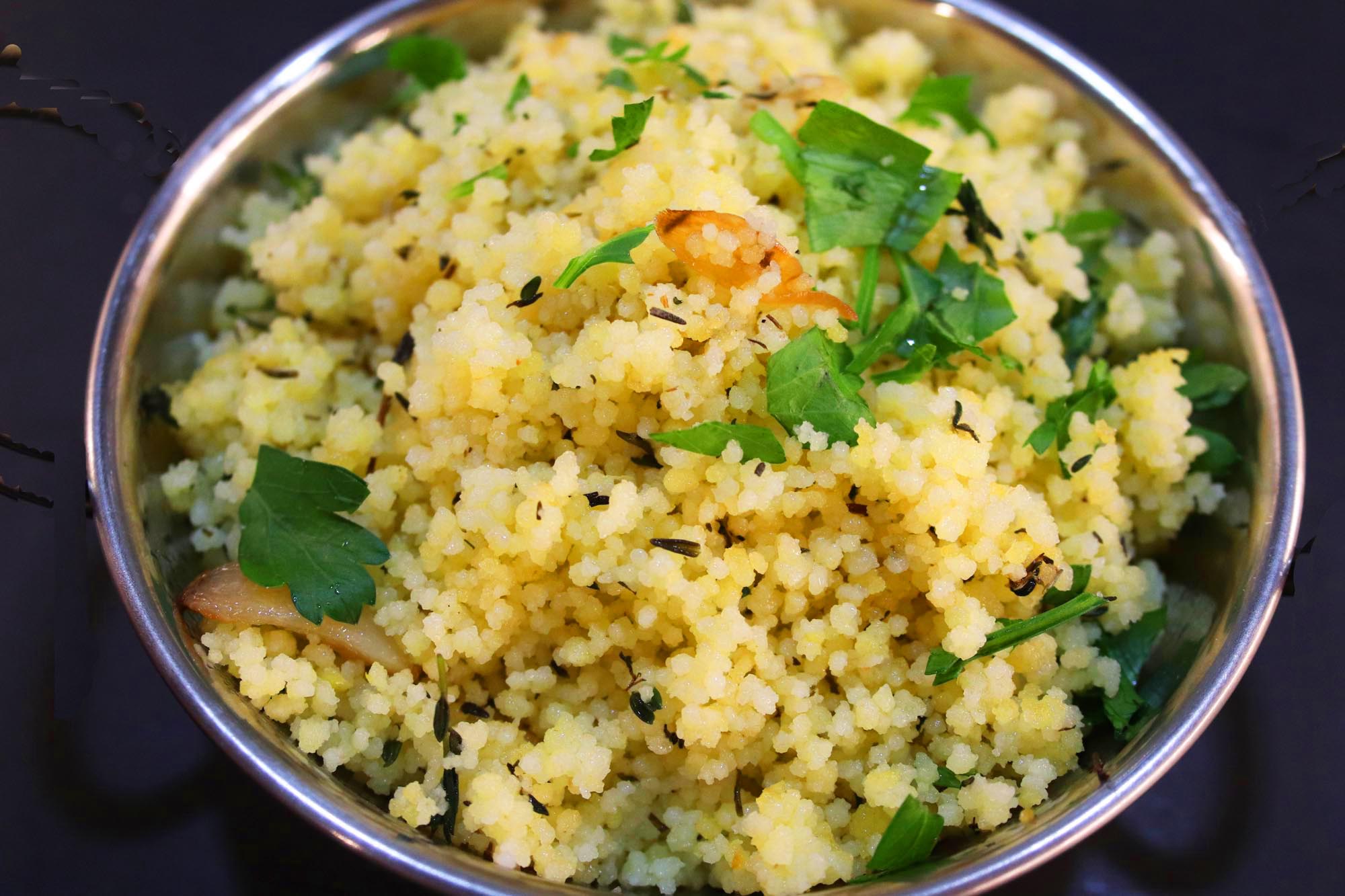 Garlic Lemon Couscous - Inspired Cuisine
